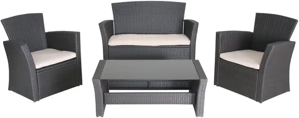429110 Loungegruppe Madrid 4-teilig, Aluminium
