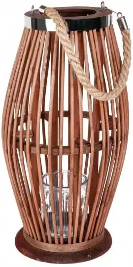 Bambus Laterne, ca. 20 x 39 x 20 cm