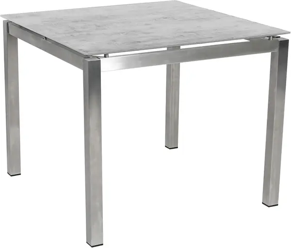 Greemotion Bistrotisch Sydney Edelstahl Glaskera