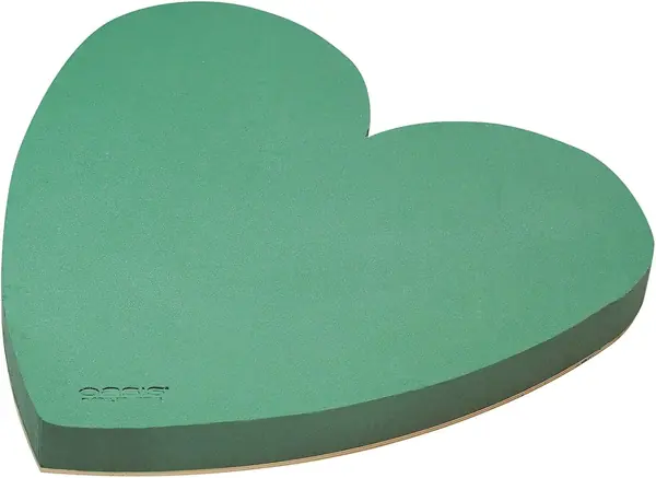 Flower Foam Heart for Flower Arrangements in Green…