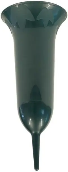 Grabvase Grün, Steckvase 0,8L, Vase für Grab 31cm…