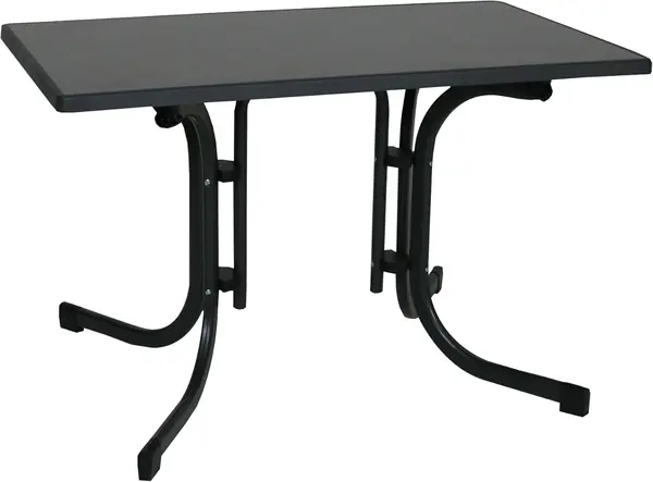 Klapptisch, anthrazit, schwarz, ca. 115 x 70 x 70 cm