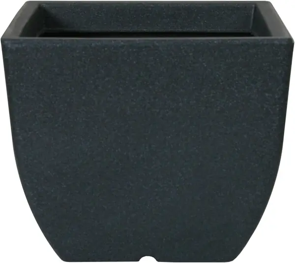 Kübel Siena 50 cm, Schwarz-granit Siena, Schwarz