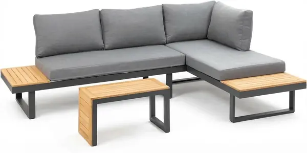 Lounge-Set Samara, Gartenmöbel-Set aus Aluminium…