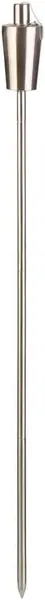 Öl Gartenfackel aus Edelstahl mit Stab in Silber…