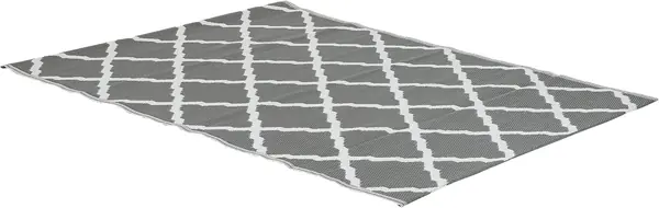 Outdoor-Teppich Santo aus 100 % Polypropylen, grauer…