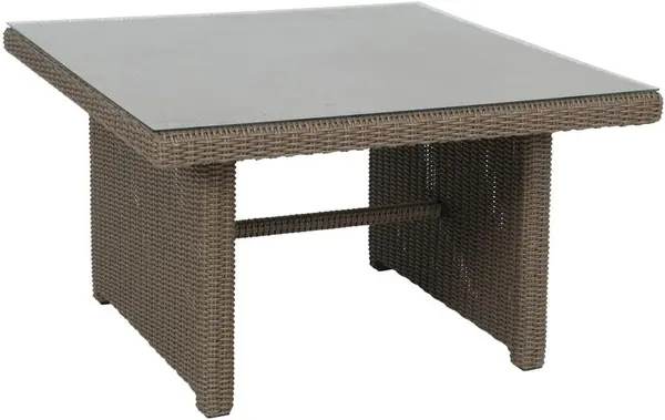 Tisch New York braun, Esstisch inklusive Glasplatte…